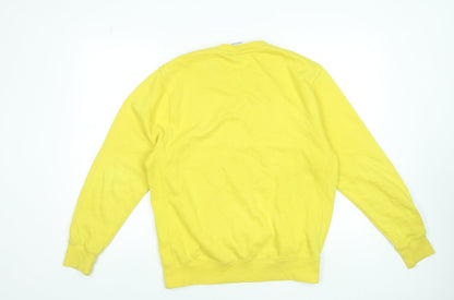 Mens UK Size S Nike Yellow Pullover Sweatshirt