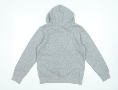 Converse Boys Grey Pullover Hoodie Size L 12-13 Years Graphic Print Cotton Blend