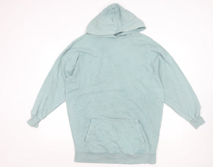 Stradivarius Women’s Blue Pullover Hoodie XS Cotton Blend Casual