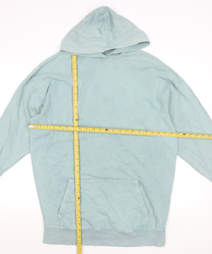 Stradivarius Women’s Blue Pullover Hoodie XS Cotton Blend Casual