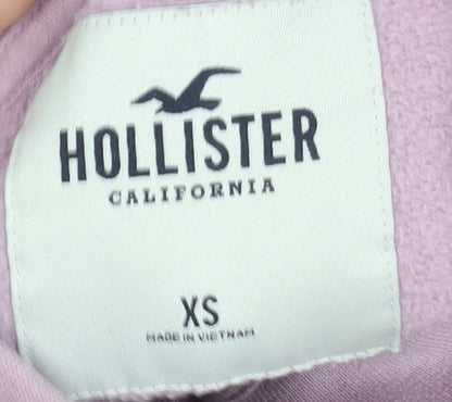 Hollister Womens Lilac 1/4 Zip Relaxed Sweatshirt XS