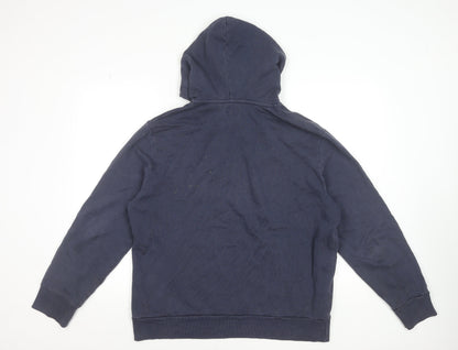 Mens UK Size M Levi's Blue Pullover Hoodie