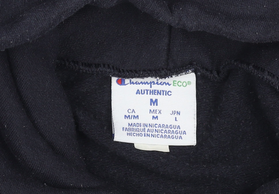 Mens UK Size M Champion Black Pullover Hoodie
