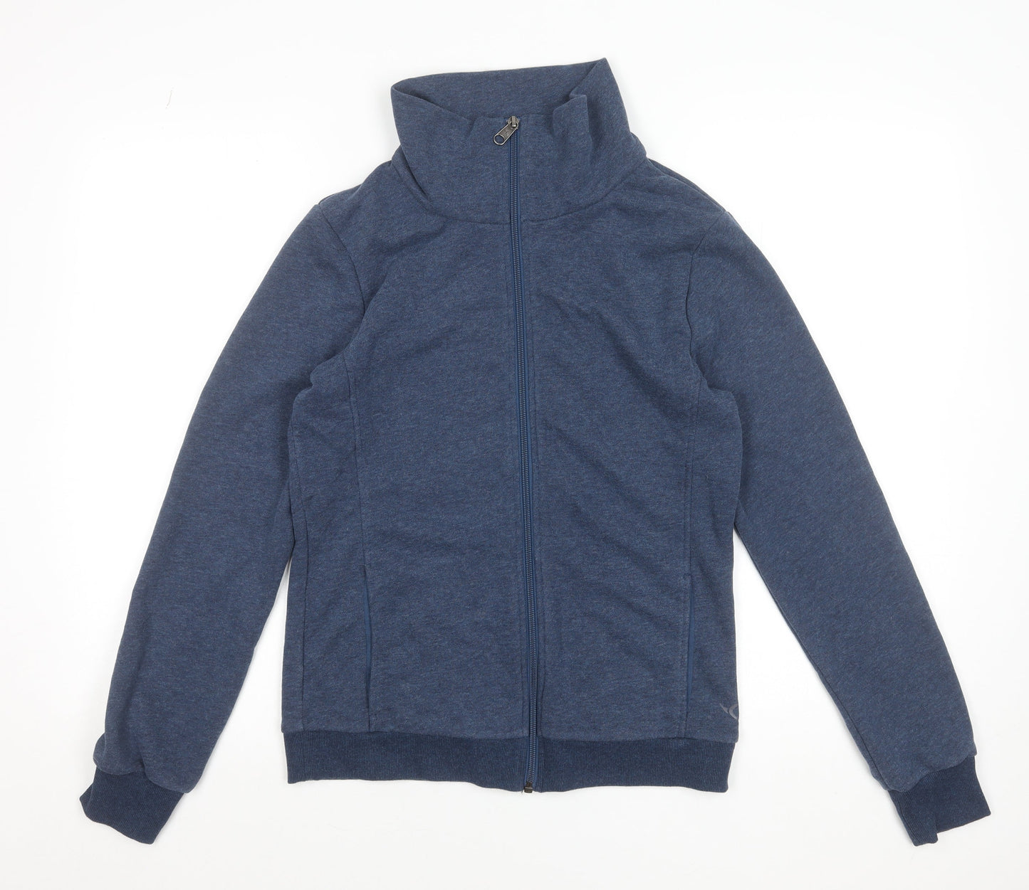 Decathlon Mens Blue Full Zip Sweatshirt M High Neck Casual
