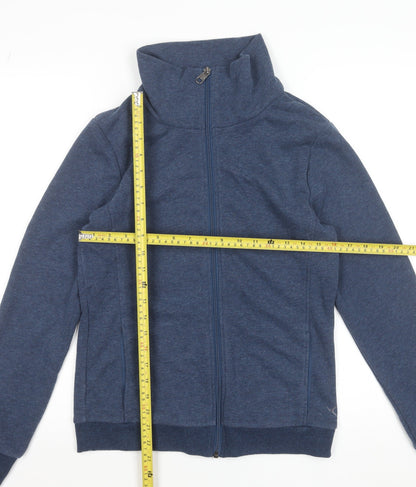 Decathlon Mens Blue Full Zip Sweatshirt M High Neck Casual