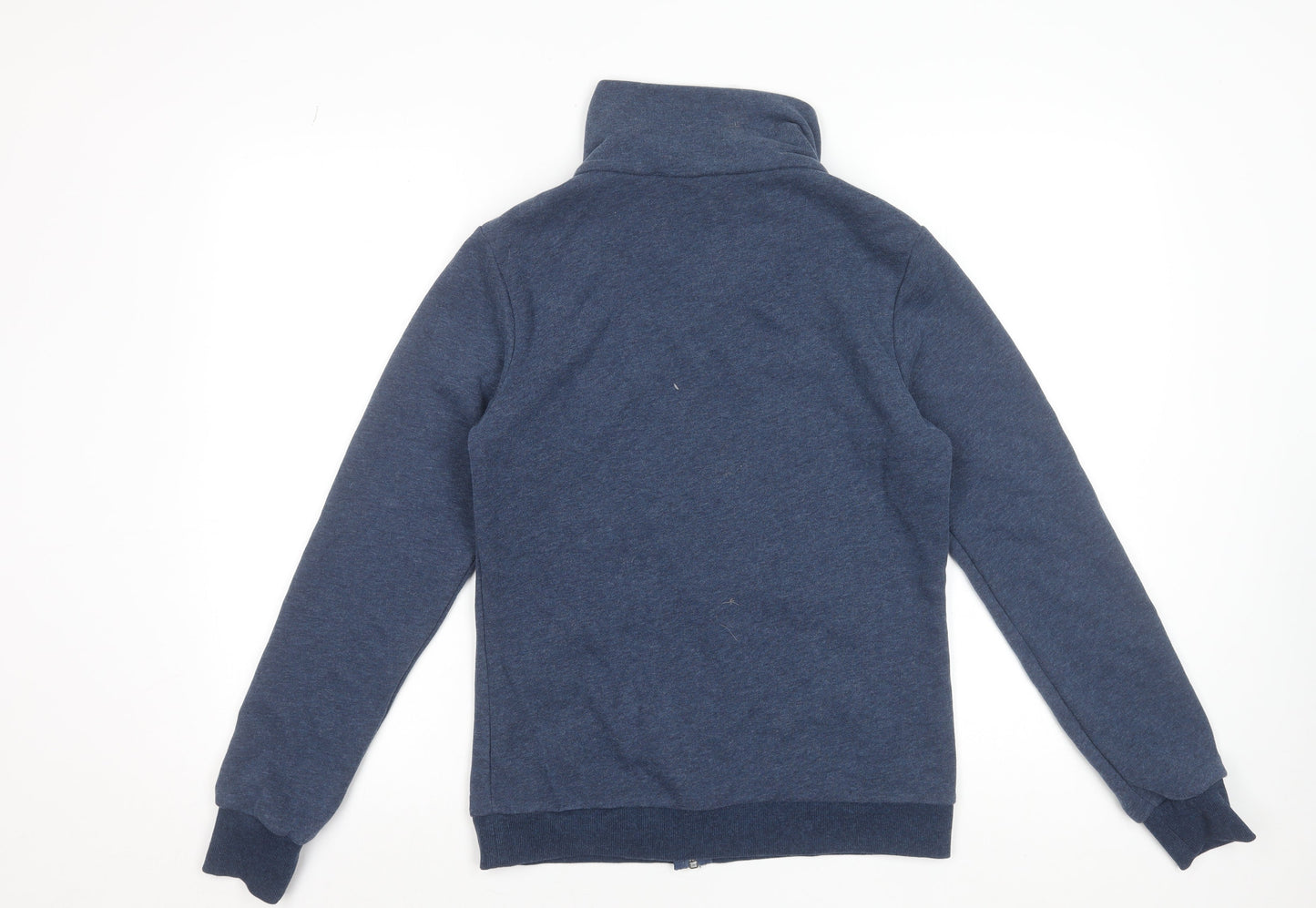 Decathlon Mens Blue Full Zip Sweatshirt M High Neck Casual