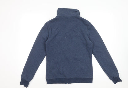 Decathlon Mens Blue Full Zip Sweatshirt M High Neck Casual
