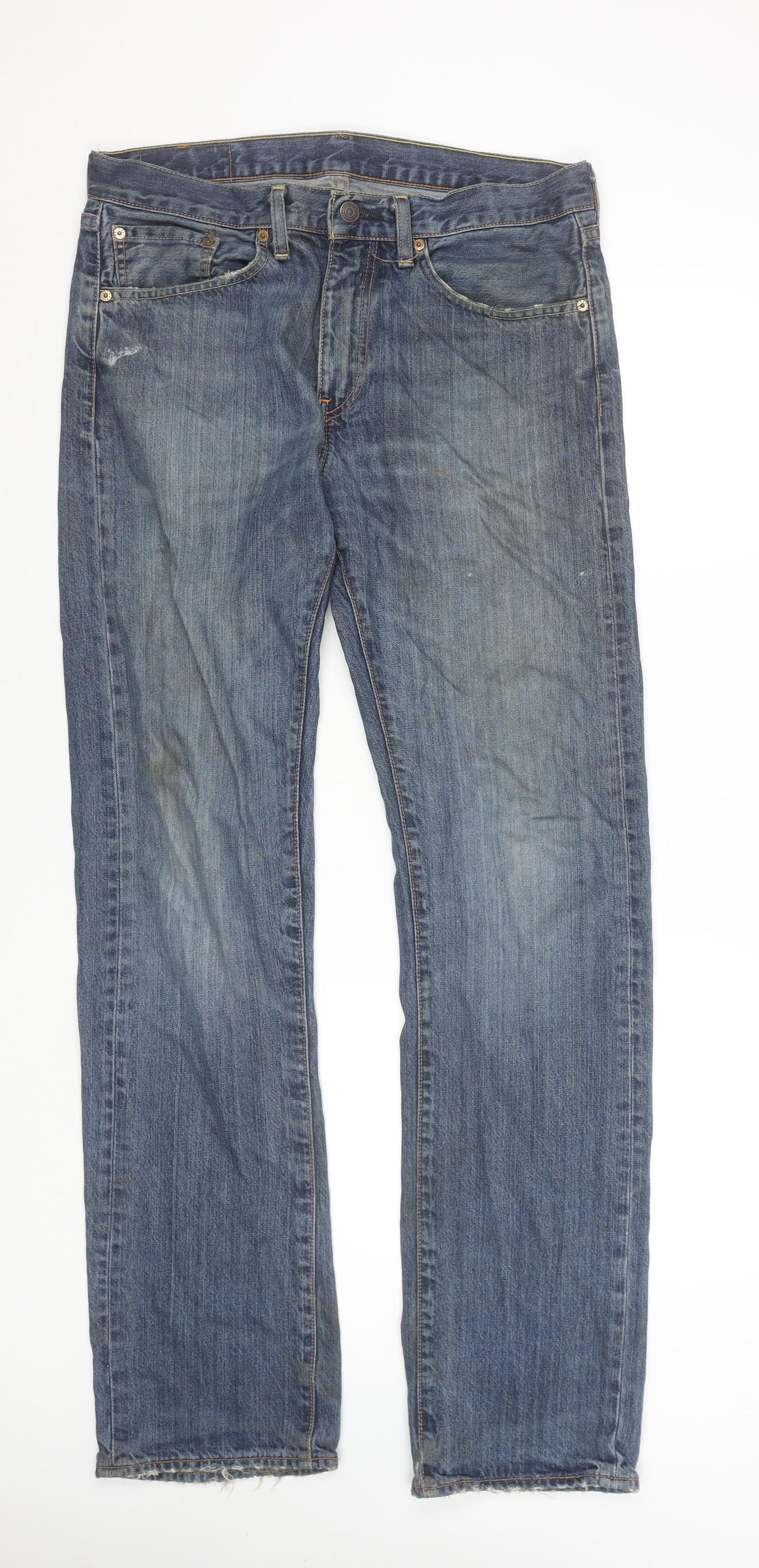 Levi's 505 Men's Blue Straight Jeans W31 L34 Classic Fit Denim