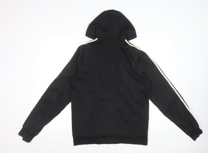 Adidas Men's Black Full Zip Hoodie Size M Sportswear Essentials