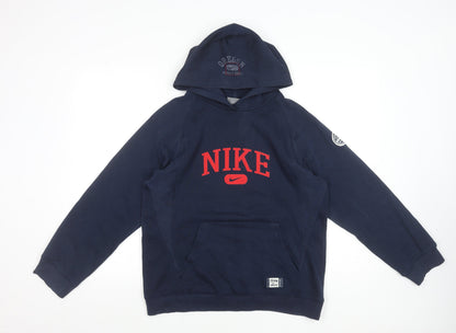 Boys UK Size 12-13 Years Nike Blue Pullover Hoodie
