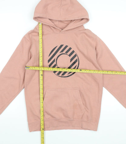Bob The Brand Girls Pink Pullover Hoodie 9-10 Years Cotton Blend Logo Print