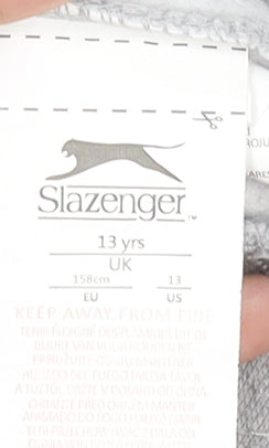 Slazenger Boys Grey Pullover Hoodie 13 Years 158cm Regular Fit