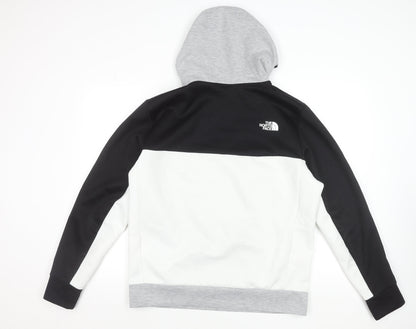 The North Face Men's Grey 1/2 Zip Hooded Sweatshirt L