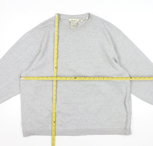 Unisex Adults UK Size L Eddie Bauer Grey Pullover Sweatshirt