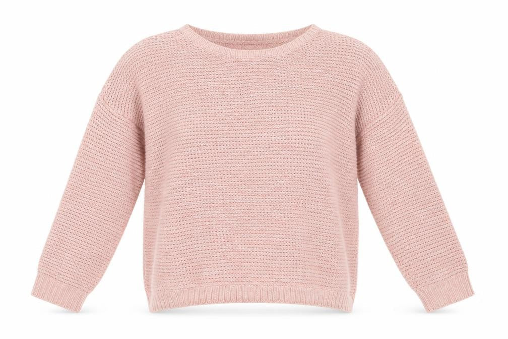 Marks and Spencer Women's Pink Cotton Knit Jumper Size 12