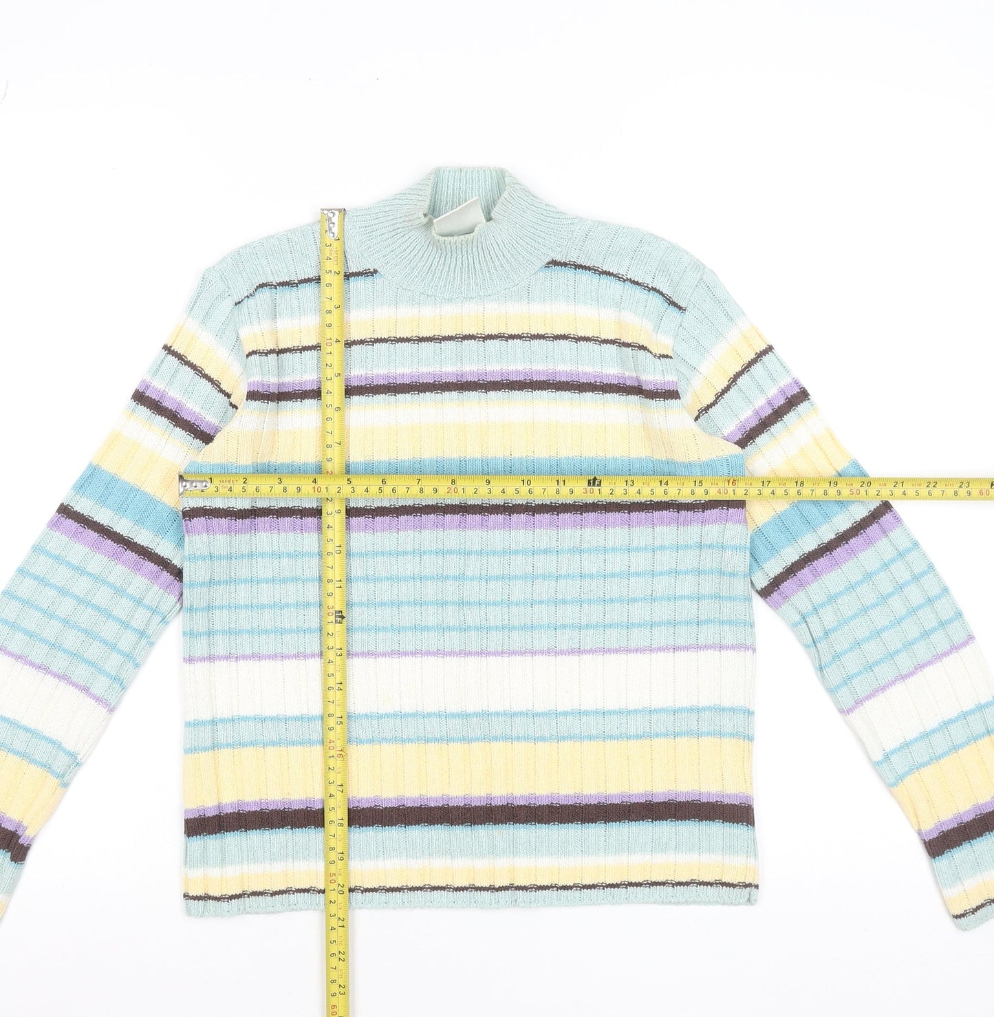 Womens UK Size 12 Items Multicoloured Pullover Jumper