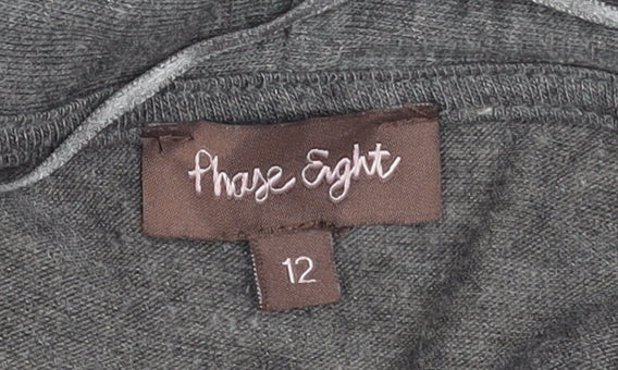 Womens UK Size 12 Phase Eight Grey Cardigan Jumper