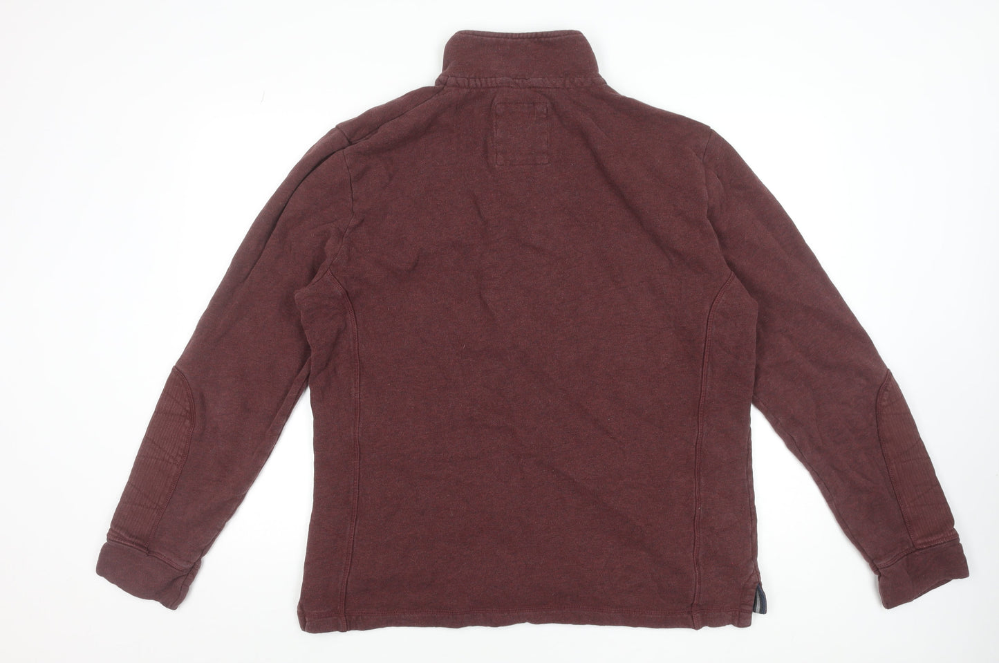 Mens UK Size 2XL Crew Clothing Co. Brown Henley Sweatshirt