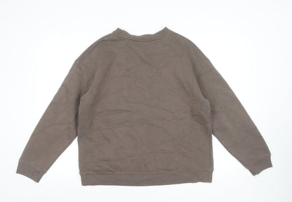 Womens UK Size S Zara Brown Pullover Sweatshirt