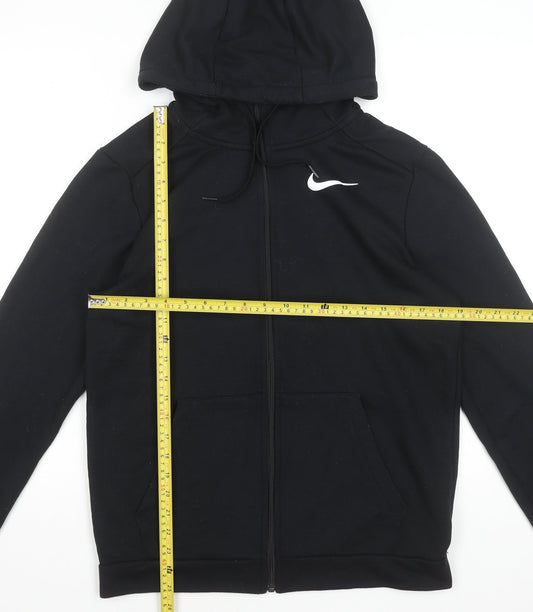 Mens UK Size S Nike Black Full Zip Hoodie