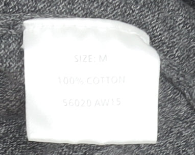 Greenwoods Men’s Grey Cotton Long Sleeve Polo Shirt Size M