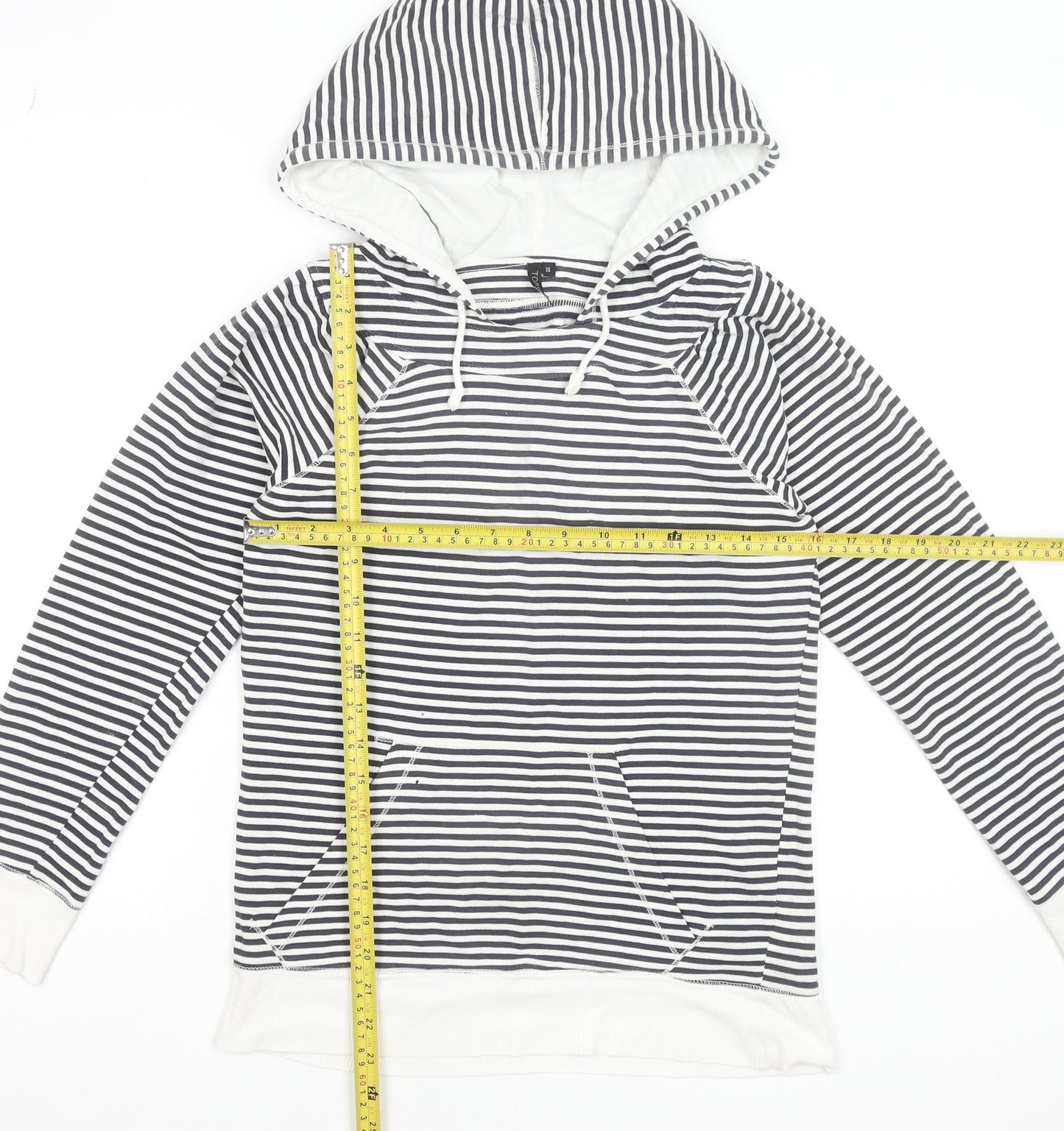 Womens UK Size 10 Topshop Multicoloured Pullover Hoodie