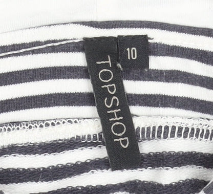 Womens UK Size 10 Topshop Multicoloured Pullover Hoodie