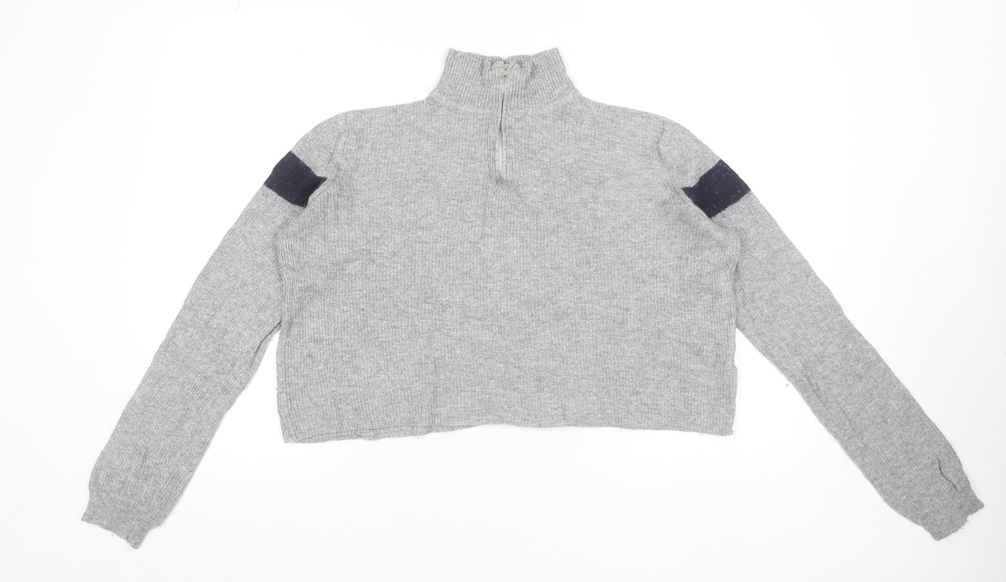 Womens UK Size One Size Brandy Melville Grey Pullover Jumper