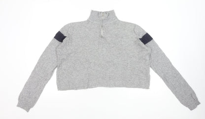 Womens UK Size One Size Brandy Melville Grey Pullover Jumper