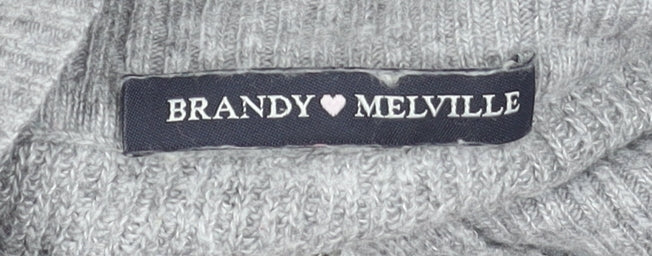 Womens UK Size One Size Brandy Melville Grey Pullover Jumper