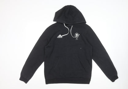 Adidas Men's Black Hoodie SCFC Logo Pullover Size M Cotton Blend