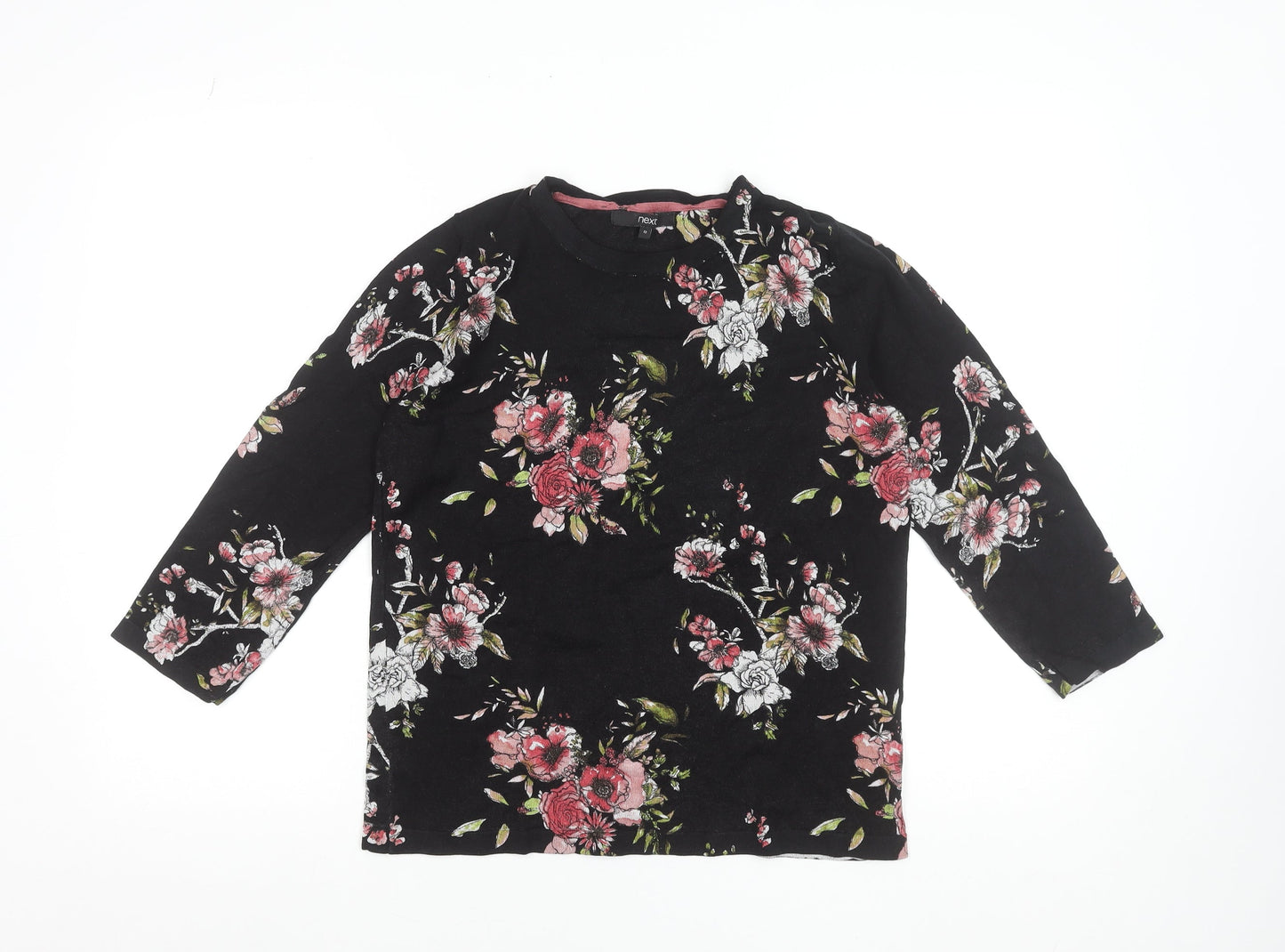 Womens UK Size 12 NEXT Black Basic Blouse