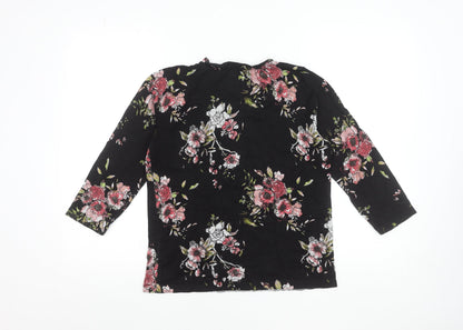 Womens UK Size 12 NEXT Black Basic Blouse