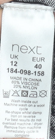Womens UK Size 12 NEXT Black Basic Blouse