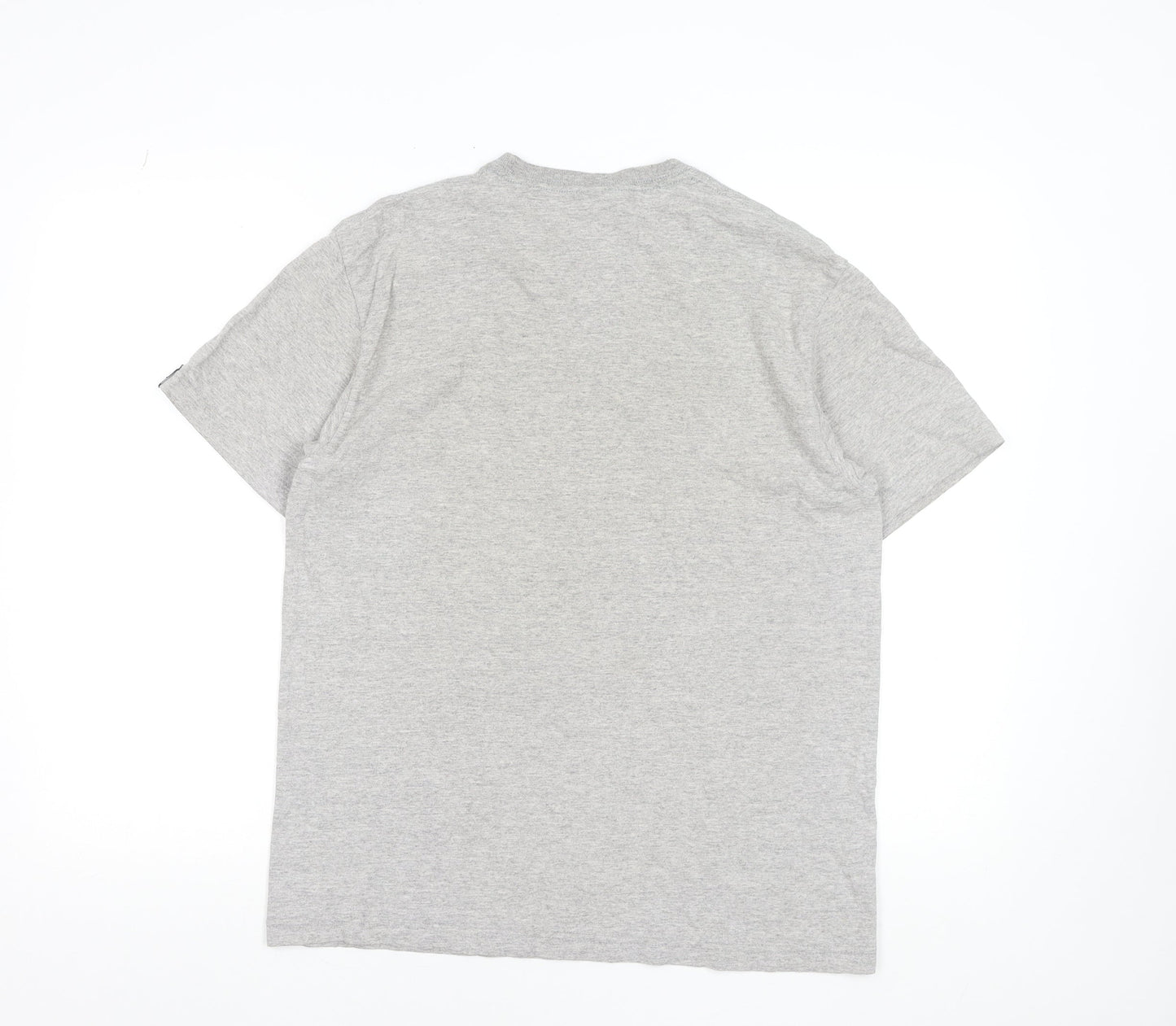 Zoo York Men's Grey Graphic T-Shirt M Politically Free Crew Neck