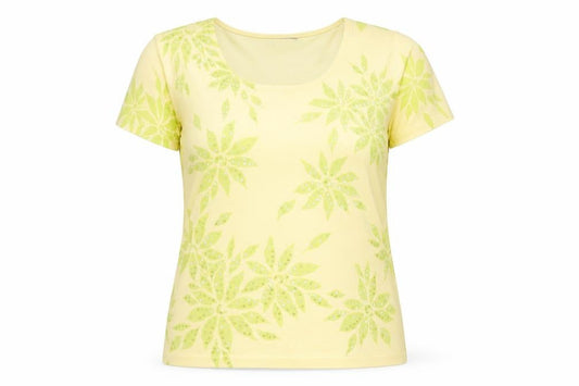 Womens UK Size M Windsmoor Yellow Basic T-Shirt