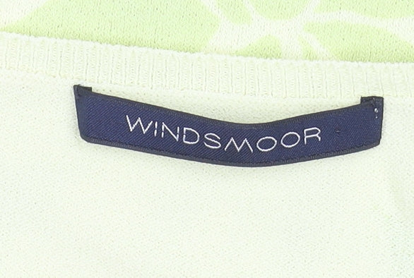 Womens UK Size M Windsmoor Yellow Basic T-Shirt