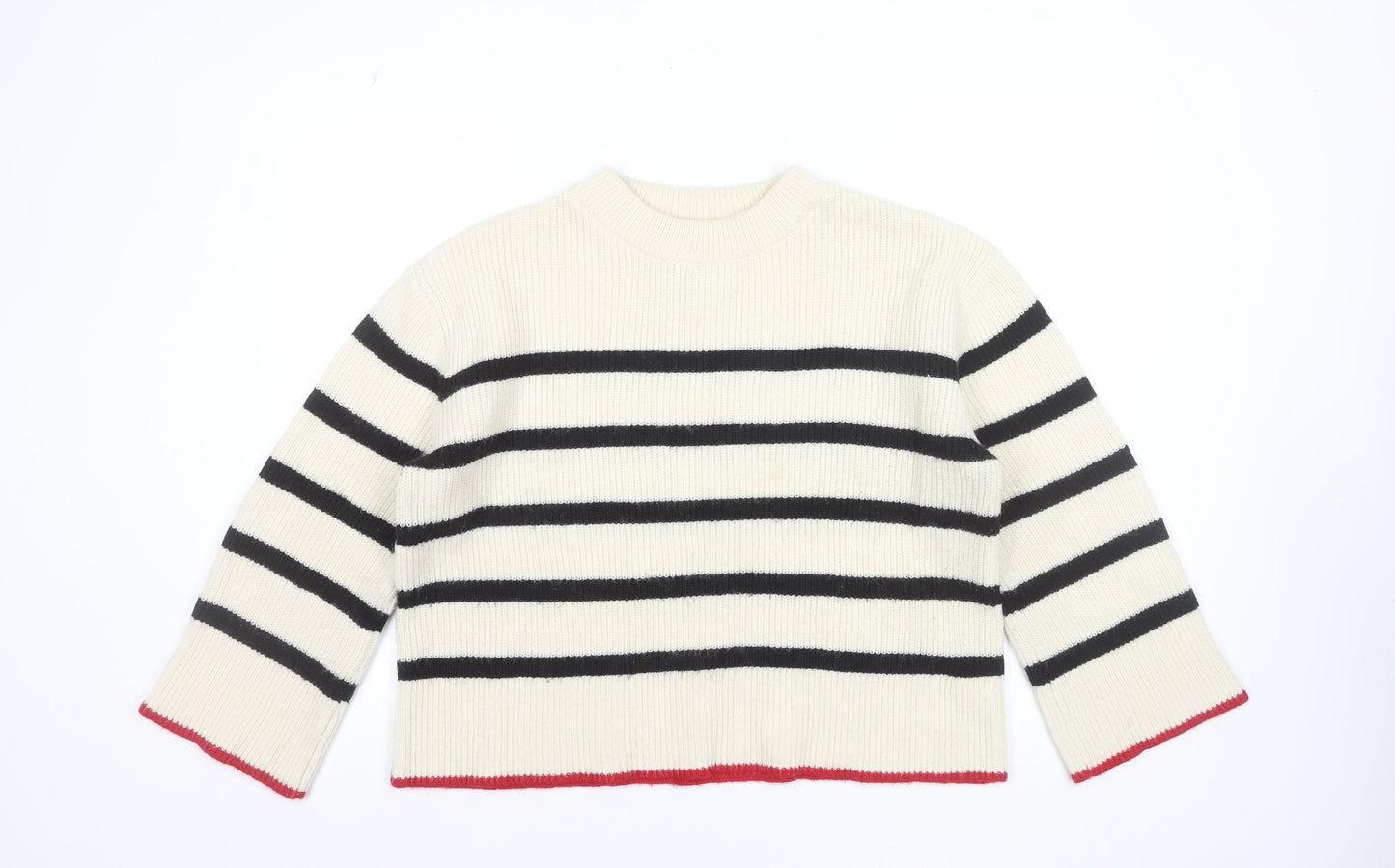 Womens UK Size One Size Golden Days Paris Ivory Pullover Jumper