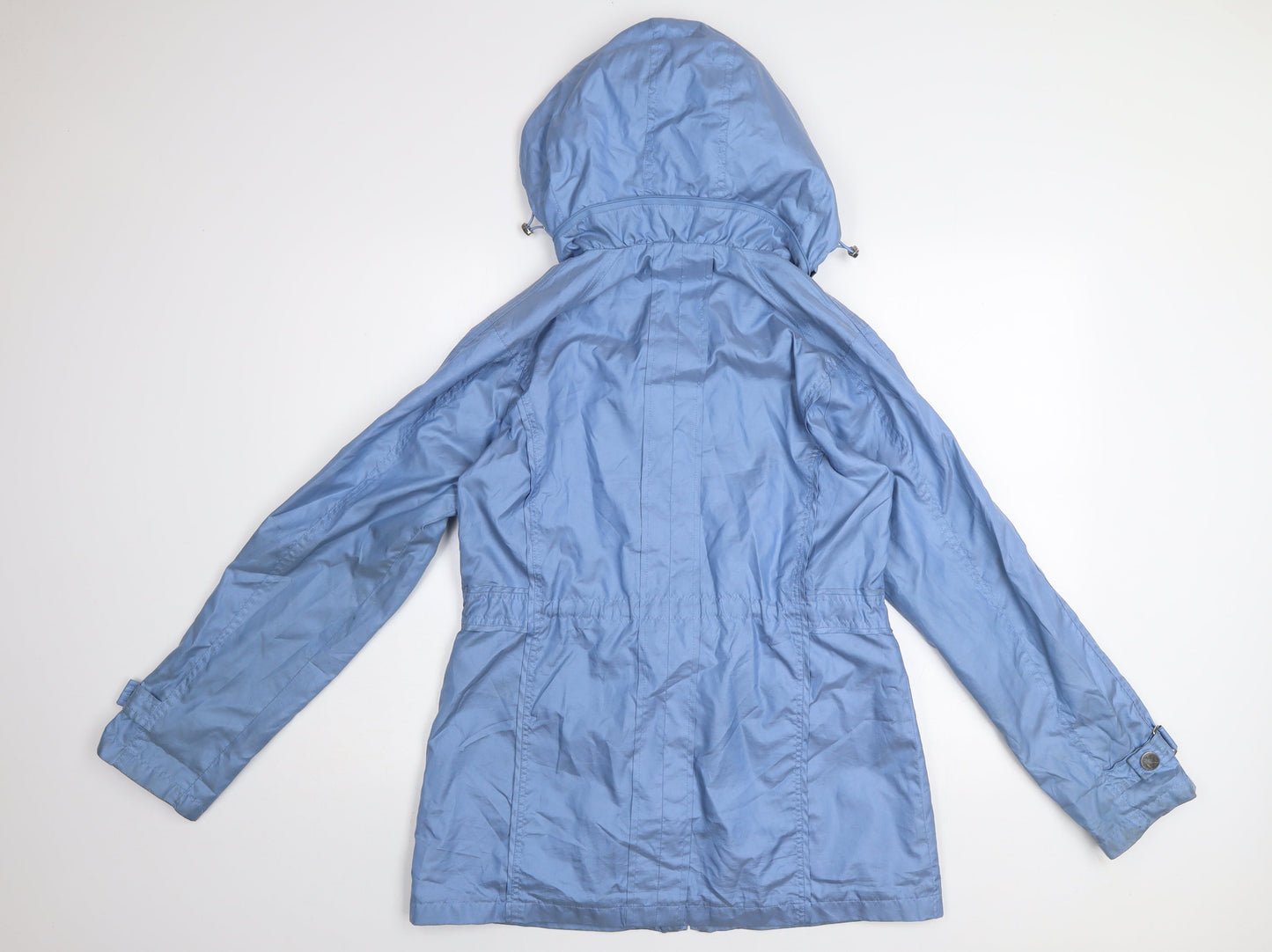 First Avenue Women's Blue Hooded Parka Jacket Size 12