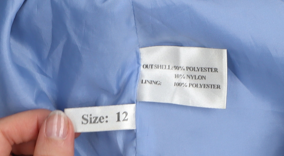 First Avenue Women's Blue Hooded Parka Jacket Size 12