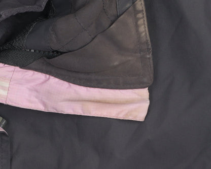 Joules Womens Grey Waterproof Mid-Length Rain Coat Jacket UK 14