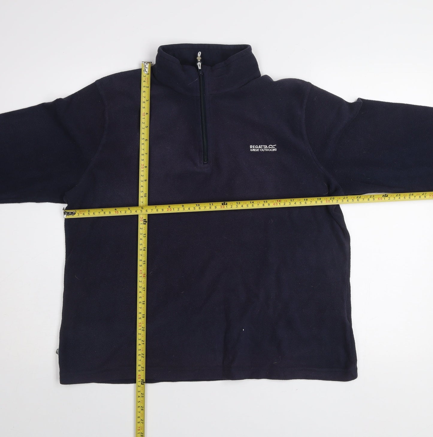 Regatta Women Navy Fleece 1/2 Zip Pullover Sweatshirt UK 16