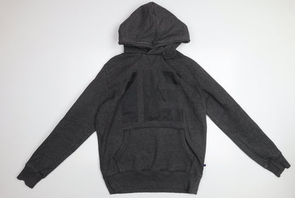 Superdry Men’s Grey Pullover Hoodie XL Sports Fleece Graphic Print