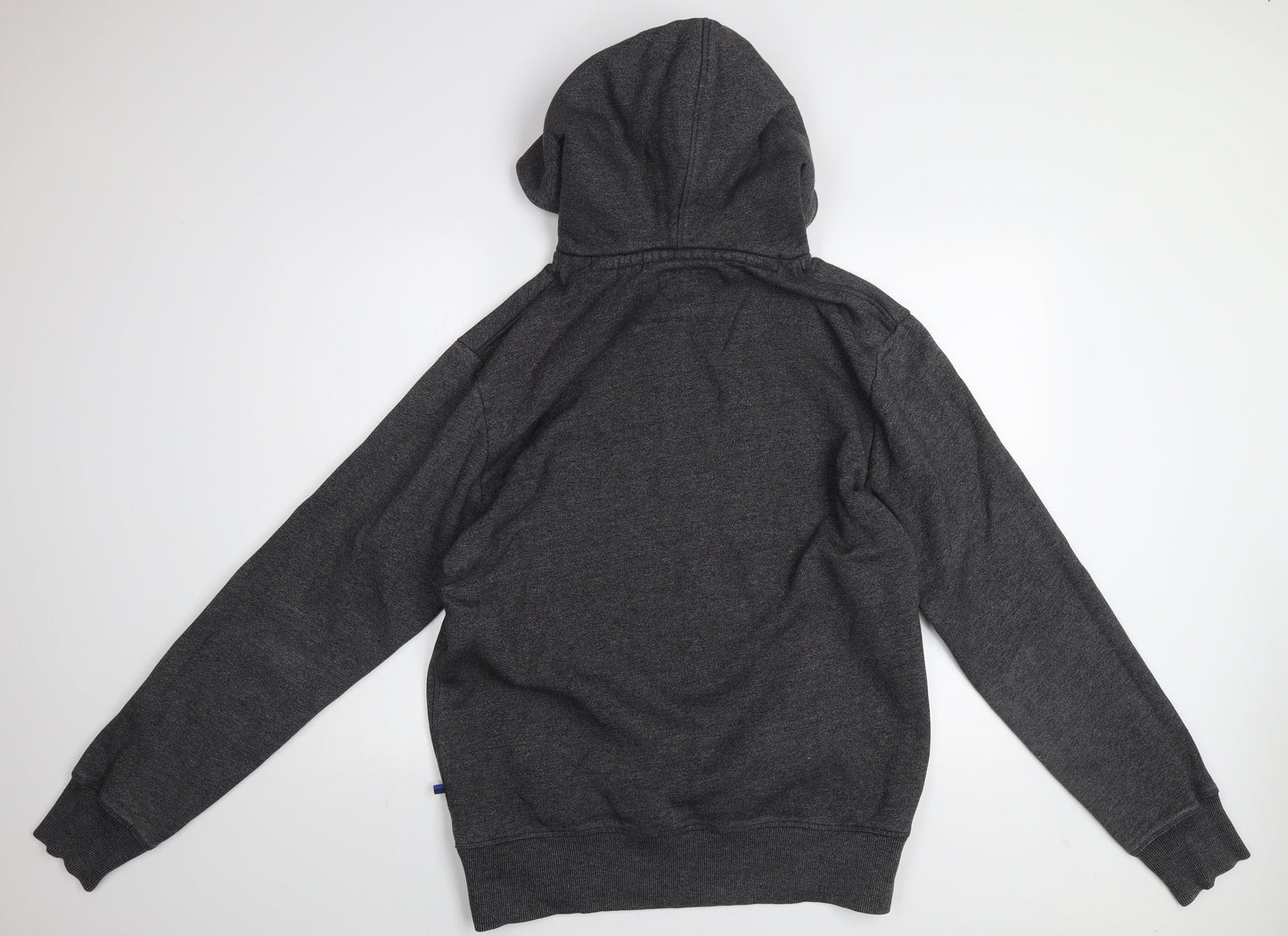 Superdry Men’s Grey Pullover Hoodie XL Sports Fleece Graphic Print