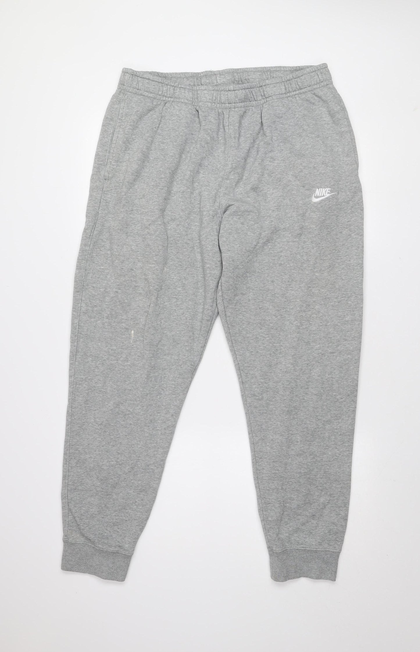 Nike Men's Grey XL Jogger Sweatpants - Fleece Lined Cotton Blend