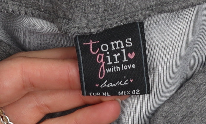 Womens UK Size XL Toms Girl Regular Fit Jogger Grey Trousers