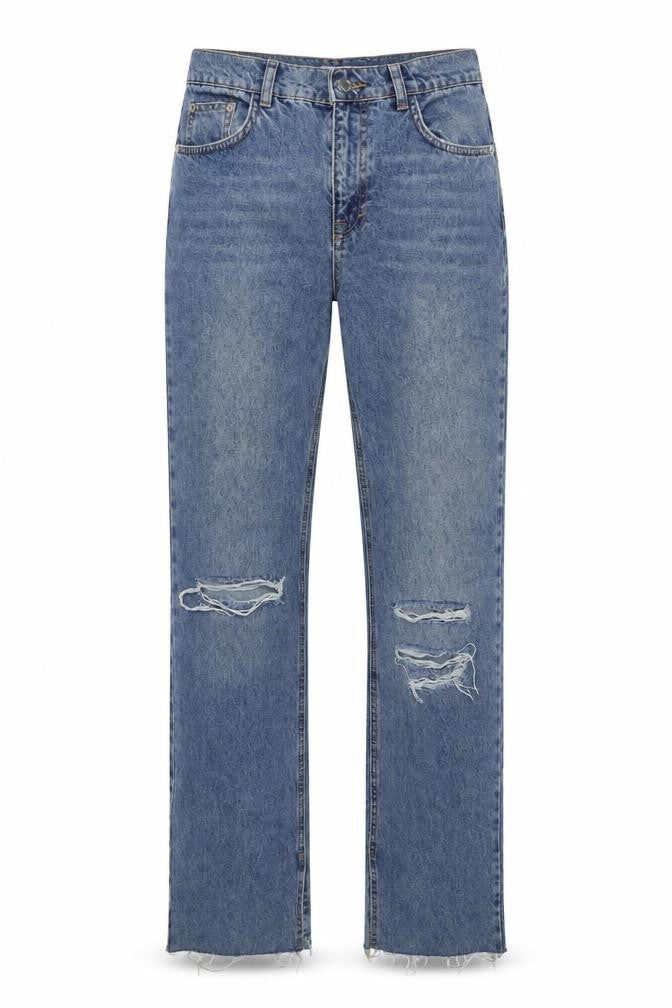 Womens UK Size 10 Pull&Bear Regular Fit Straight Blue Jeans