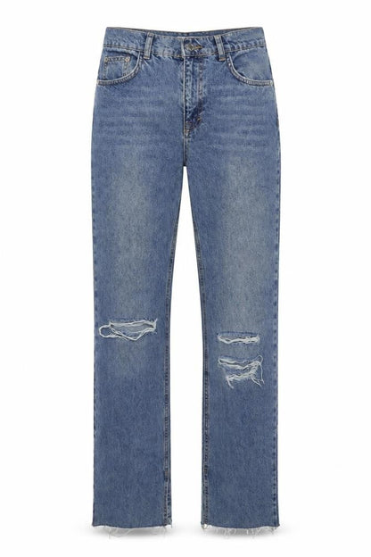 Womens UK Size 10 Pull&Bear Regular Fit Straight Blue Jeans