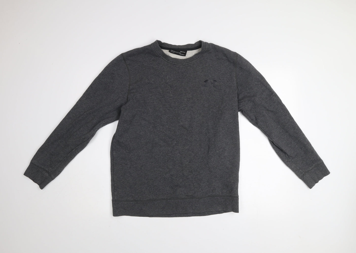 Under Armour Men’s Grey ColdGear Fleece Pullover Sweatshirt M