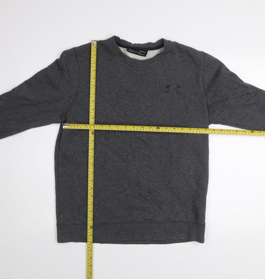 Under Armour Men’s Grey ColdGear Fleece Pullover Sweatshirt M